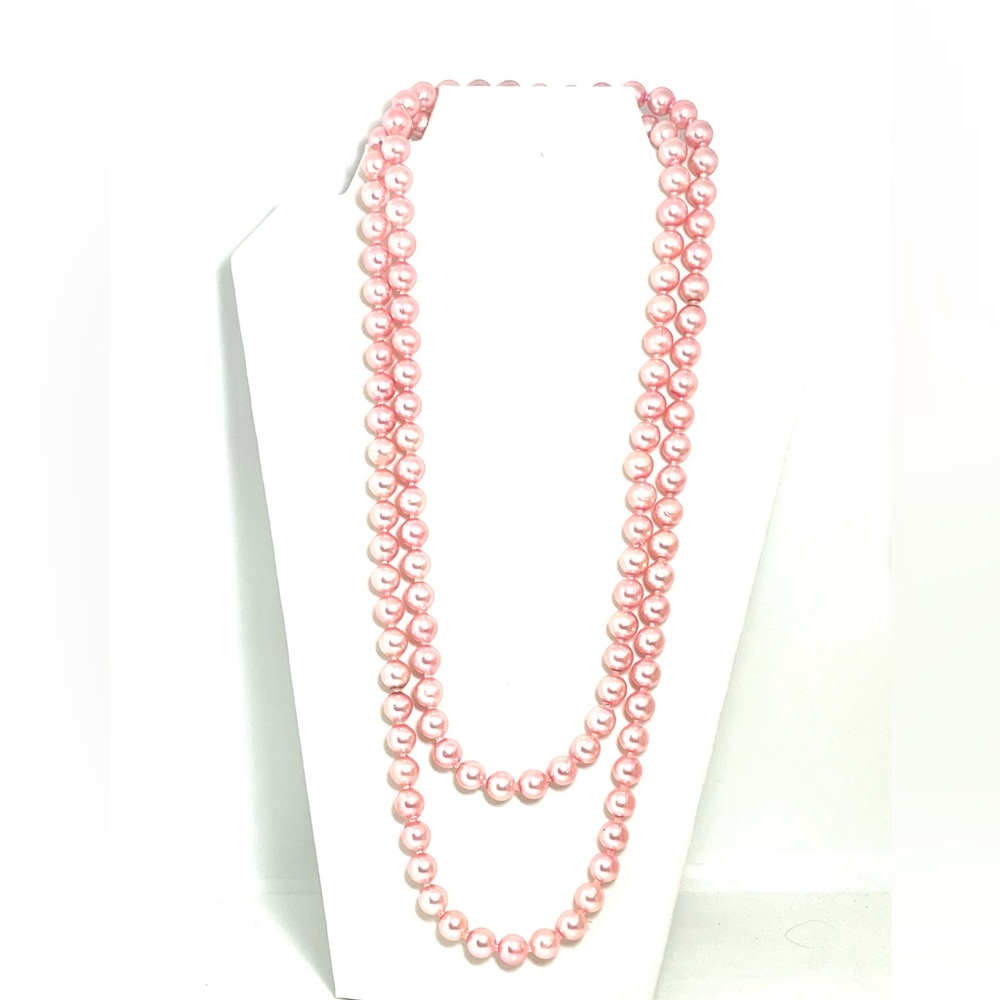 Treasure Trove of Pink Pop Beads as a  Necklace